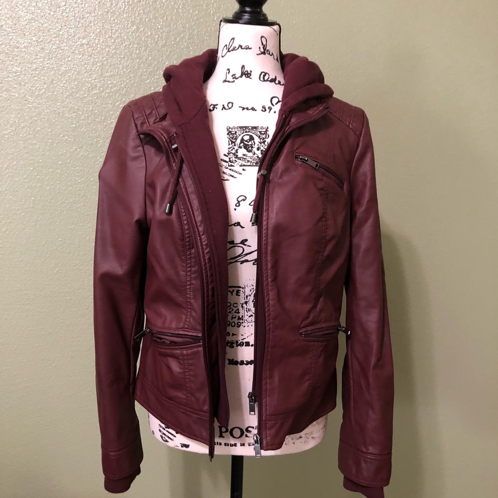 Leather jacket size L American rag